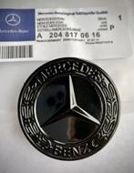 Mercedes STER ZWART motorkap LOGO BLACK EMBLEEM zwart C G S, Ophalen of Verzenden