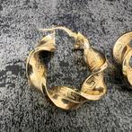 14k gouden wokkels oorbellen versace model, Ophalen of Verzenden, Nieuw, Goud