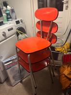 Vintage Formica Keukenstoel x 3, Huis en Inrichting, Ophalen, Overige kleuren, Drie, 70s