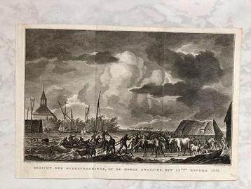 1776: Gezicht der overstroominge, op de Hooge Swaluwe, mooi! beschikbaar voor biedingen