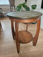 Rooktafel met koperen blad, Antiek en Kunst, Ophalen