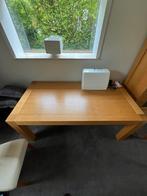 Gele eet tafel, Ophalen, Eikenhout, 50 tot 100 cm, Zo goed als nieuw