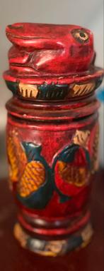 Antieke Batak houten medicijnfles/-koker, Ophalen of Verzenden