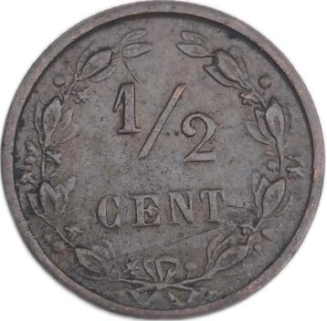 ½ CENT 1885 WILLEM lll  beschikbaar voor biedingen