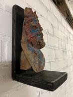 India wanddecoratie houtsnijwerk paard indiase, Verburgt Vintage, Nieuw, Ophalen of Verzenden, https://verburgtvintage.nl/#contact