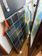 Glas in lood ramen uit herenhuis, Antiek en Kunst, Ophalen of Verzenden