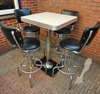 FIFTIES SIXTIES AMERIKAANSE BARKRUKKEN BEL AIR BAR TAFEL, Huis en Inrichting, Barkrukken, Ophalen, 60 tot 90 cm, Met voetsteun