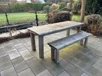 Douglas Buitentafel met bank, Tuin en Terras, Tuintafels, Ophalen, Gebruikt, Rechthoekig, Hout