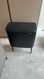 Brabantia Bo Touch Bin 11 + 23 liter zwart, Huis en Inrichting, Woonaccessoires | Prullenbakken, Ophalen of Verzenden, Gebruikt