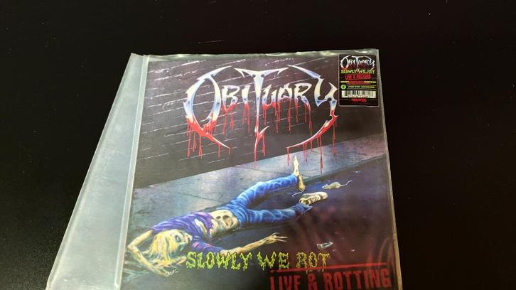 metal vinyl: Obituary- Slowly we rot, Neon Green, 2022, Cd's en Dvd's, Vinyl | Hardrock en Metal, Zo goed als nieuw, Verzenden