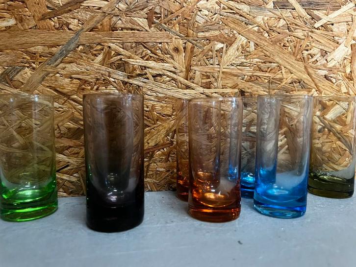 shotglaasjes "Karlovy" shotglaasjes van Moser - ReK4, Verzamelen, Glas en Borrelglaasjes, Zo goed als nieuw, Borrel- of Shotglas