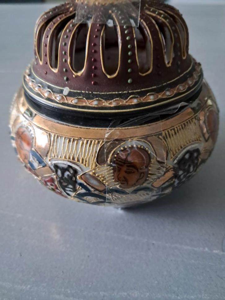 Japans Satsuma Aardewerk Potje, Antiek en Kunst, Antiek | Woonaccessoires, Ophalen of Verzenden
