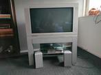 Oude Philips TV met meubelen en 2 speakers., Philips, Gebruikt, 50 Hz, Ophalen of Verzenden
