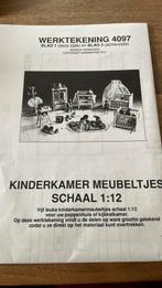 Bouwtekening van kinderkamer 1:12, Ophalen of Verzenden, Nieuw, Poppenhuis