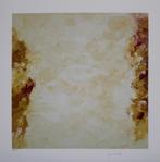 Armando A'dam(1929)Giclee Papier"Beeld wit met Oker" Ges Gen, Ophalen of Verzenden