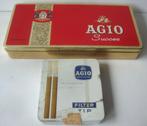 Blikken, dozen en een kistje van Agio sigaren, goede staat., Ophalen of Verzenden, Zo goed als nieuw, Tabaksdoos of Verpakking