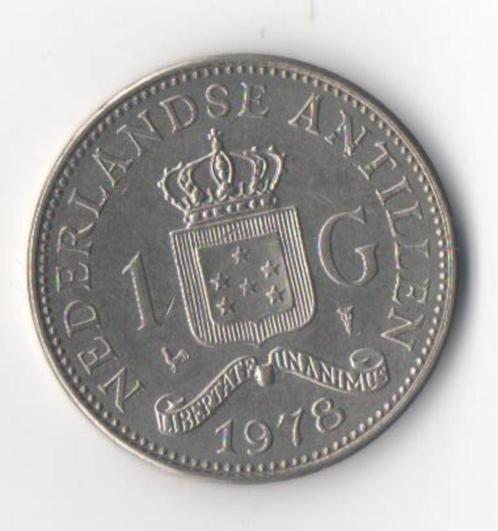 Nikkelen gulden Antillen 1978, Postzegels en Munten, Munten | Nederland, Losse munt, 1 gulden, Koningin Juliana, Ophalen of Verzenden