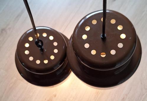 Twee Fog & Morup hanglamp Poker mini jaren 70 Denemarken, Huis en Inrichting, Lampen | Hanglampen, Gebruikt, Minder dan 50 cm
