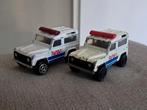 2x Majorette Land Rover Defender Nasa verschillende tinten, Hobby en Vrije tijd, Ophalen of Verzenden, Gebruikt, Auto