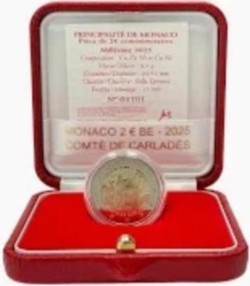 2 Euro Monaco 2025 - Comté de Carladés - PROOF beschikbaar voor biedingen