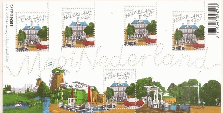Postzegelvelletje Mooi Nederland Weesp Postfris Prachtig, Postzegels en Munten, Postzegels | Nederland, Postfris, Na 1940, Ophalen of Verzenden