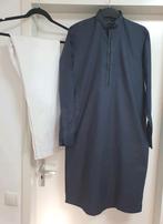 Maat S blauw wit indiase Marokkaanse Afghaanse bollywood pak, Kleding | Heren, Ophalen of Verzenden, Zo goed als nieuw