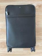 Montblanc carry on koffer zwart leer, Ophalen of Verzenden, Nieuw, Leer, Minder dan 50 cm