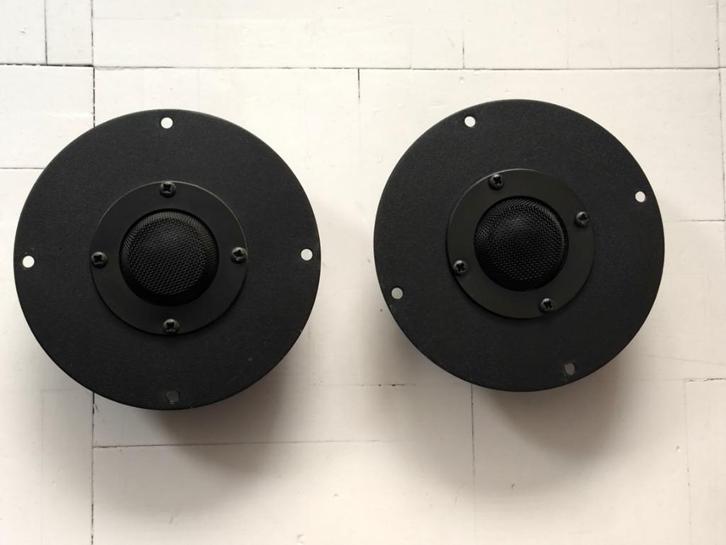 Nog mooie set tweeters van Audax Type HD13D34H, Audio, Tv en Foto, Luidsprekers, Gebruikt, Front, Rear of Stereo speakers, 60 tot 120 watt