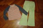 Hema badstof winter pyjama, licht groen grijs roze, 146/152, Meisje, Ophalen of Verzenden, Zo goed als nieuw, Hema