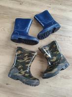Groen camouflage laarzen maat 24 + blauwe laarzen maat 25, Laarzen, Ophalen of Verzenden