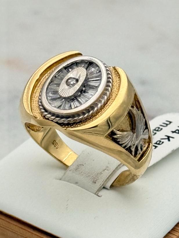 14 karaat gouden heren arend/eagle ring maat 20.5 nieuw, Sieraden, Tassen en Uiterlijk, Ringen, Nieuw, Heer, 20 of groter, Goud