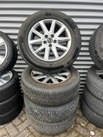 Winterbanden winterset Mazda CX-5 LMV TPMS 6mm, Gebruikt, Banden en Velgen, 17 inch, Personenwagen