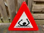 6 verkeersborden zwemmen gevaarlijk auto's verboden enz, Reclamebord, Gebruikt, Ophalen