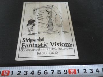 sticker Rotterdam Stripwinkel FANTASTIC VISIONS Goudsesingel beschikbaar voor biedingen