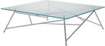 Harvink Mikado design salontafel, glas en metaal, Ophalen, Modern design, Zo goed als nieuw, Glas