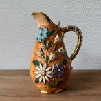 Antieke H. Bequet Schenkkan, Vaas, Majolica Stijl, 17,5 cm, Ophalen of Verzenden