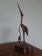 Messing vintage  kraanvogels - ouder en jong, Ophalen of Verzenden