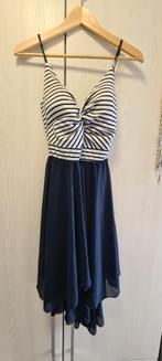 Strandjurk maat 36 donker blauw met wit, Kleding | Dames, Badmode en Zwemkleding, Ophalen of Verzenden, Zo goed als nieuw, Blauw