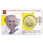 Coincard Vaticaan 2019 50 Eurocent Nº 10, Ophalen of Verzenden, Vaticaanstad, 50 cent