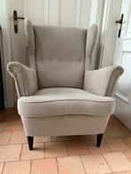 Oorfauteuil, Kelinge beige, Huis en Inrichting, Stoelen, Ophalen, Overige kleuren, Modern comfort, Zo goed als nieuw