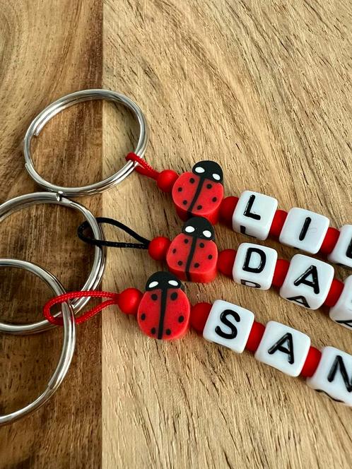 Naam Sleutelhanger Lieveheersbeestje, Kinderen en Baby's, Kinderspulletjes, Nieuw, Ophalen of Verzenden