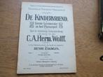 C.A.HERM.WOLFF - DE KINDERVRIEND -PIANOSCHOOL, Gebruikt, Ophalen of Verzenden, Artiest of Componist, Piano