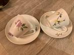 Vintage antieke Kahla kop en schotels porselein kopjes boho, Ophalen of Verzenden