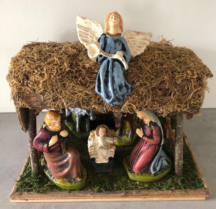 Kerstgroep/ Kerst beelden/ stal, Diversen, Kerst, Gebruikt, Ophalen of Verzenden