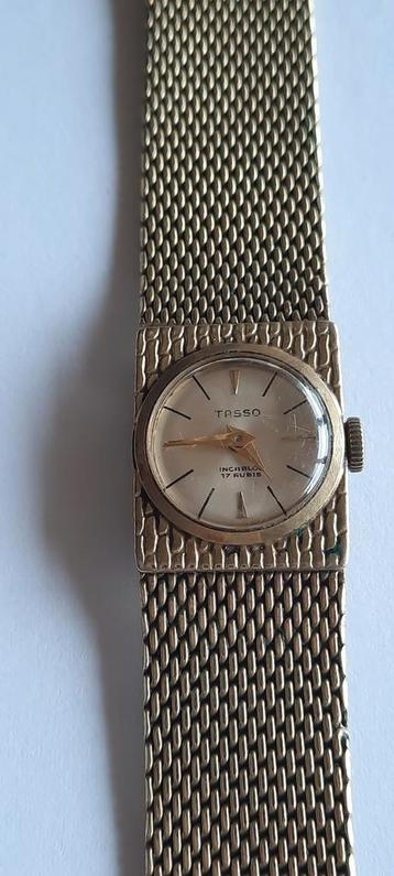 Antiek  horloge, doublé goud,Tasso,Kollmar &Jourdan,1930..  beschikbaar voor biedingen