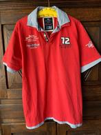 Rode herenpolo, polo dubbele kraag; Nils Sundstrom; 2XL, Kleding | Heren, Ophalen of Verzenden, Zo goed als nieuw, Overige maten