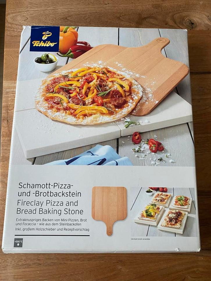 Tchibo Pizza- en Broodbaksteen Set - Nieuw, Huis en Inrichting, Keuken | Keukenbenodigdheden, Nieuw, Ophalen of Verzenden