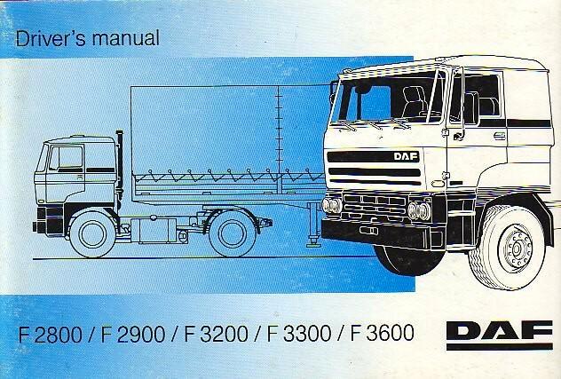 DAF F2800, F2900, F3200, F3300 F3600 manual handleiding, Boeken, Vervoer en Transport, Zo goed als nieuw, Vrachtwagen, Ophalen of Verzenden