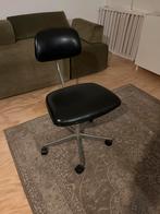 Industriële Retro Bureaustoel - Handmatig Verstelbaar, Huis en Inrichting, Bureaustoelen, Ophalen, Gebruikt, Zwart, Bureaustoel