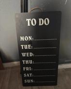 Krijtbord - Weekplanner, Huis en Inrichting, Woonaccessoires | Memoborden, Ophalen of Verzenden, Gebruikt, Krijtbord